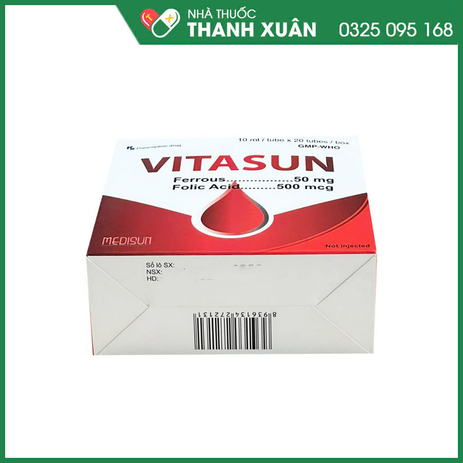 Vitasun thuốc điều trị và phòng ngừa bệnh thiếu máu
